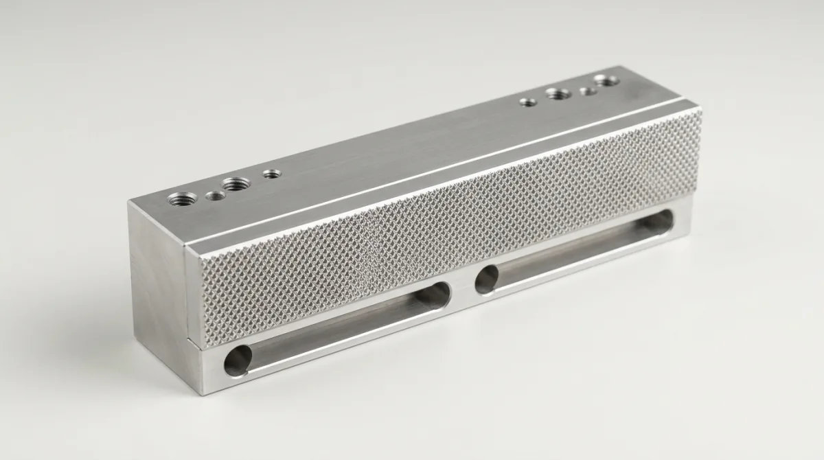 Knurled sealing jaw 200 mm